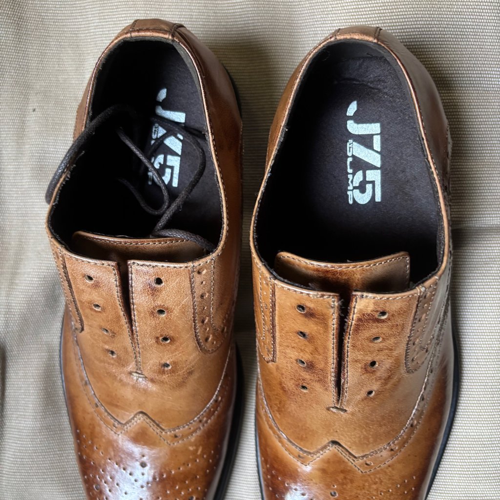 J75 Windsor Brown Oxford Shoes Brand New